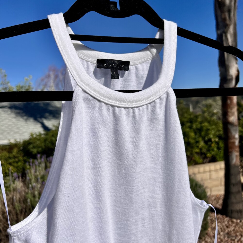 The Range Primary Ribbed Halter Top Ivory White Size Small fits Medium NWT - Picture 5 of 6